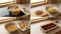 초콜릿 없이도 분위기 내는 고구마 트러플—삶아서 으깨면 끝