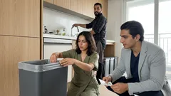 쓰레기봉투 자꾸 빠질 때, 겔 양면테이프 하나로 고정하는 초간단 방법