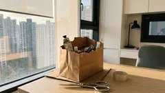 남는 종이봉투로 5분 만에 완성하는 들고 다니는 수납박스 만들기