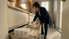 타월 한 장만 꺼내도 안 무너지는 타월 롤링 접기 6단계