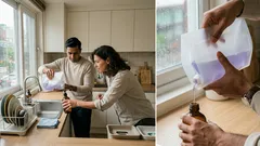 클리어파일 하나로 리필 파우치 흘림 없이 붓는 초간단 생활 꿀팁