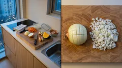 양파 다지기, 가로 칼집 없이도 빨라지는 칼질 루틴