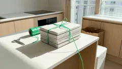 비닐끈으로 책 묶기, 단단히 고정하고 한 번에 풀리는 십자 매듭