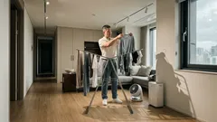 커튼레일에 빨래 걸면 안 되는 이유와 실내건조 냄새 줄이는 법