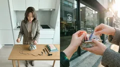 바느질 없이 끈주머니를 바네구치 파우치로 바꾸는 2단계 리폼