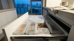 서랍이 갑자기 넓어 보이는 정리템, 세리아 뚜껑 케이스 롱 클리어 활용법