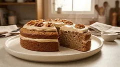 두유·메이플로 굽는 비건 커피호두 케이크, 글루텐프리 커피 크림까지