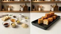 겉바속쫀 한입 ‘오(麩)카츠’—마늘간장 양념으로 바삭하게