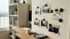 못질 없이 벽꾸미기, 마스킹 테이프+자석+클립으로 사진 걸기