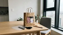 종이봉투로 10분 완성, 내용물이 살짝 보이는 창 포장 만드는 법
