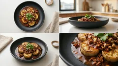 고기 없이도 진한 맛, 흰 가지·버섯으로 만드는 비건 마라 마파 덮밥 레시피