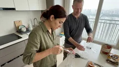 2L 페트병 1개로 만드는 걸이형 미니 쓰레기통, 요리할 때 동선이 달라집니다