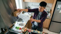 다이소 초강력 자석으로 주방 동선 줄이는 부상 수납 3가지