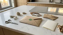 집에 있는 갈색 봉투로 4단계 선물 포장 끝내는 법